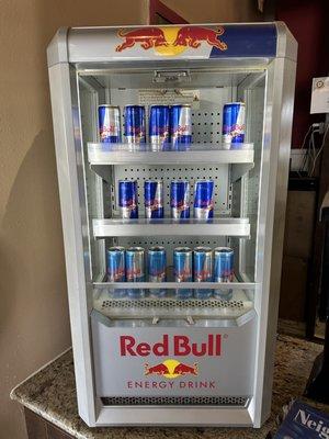 Red Bull drinks.