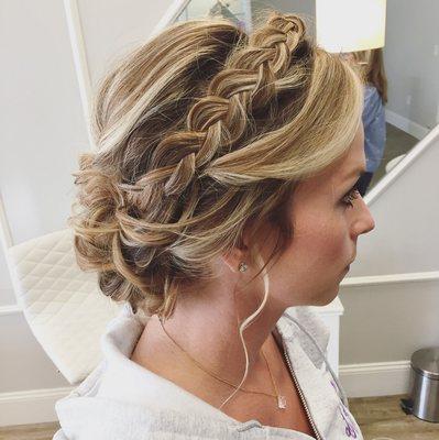 Braided updo