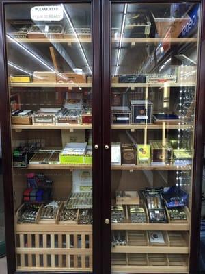 Premium cigars like name of brand listed:Ashton,Cibana,dontomas,Hamilton,cohiba,romeo y Julieta,punch,macanudo,much more variety to...