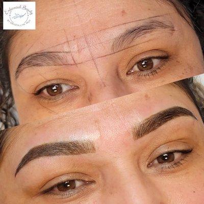 Combination eyebrows