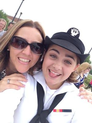 Me and my beautiful daughter graduating from Navy bootcamp!