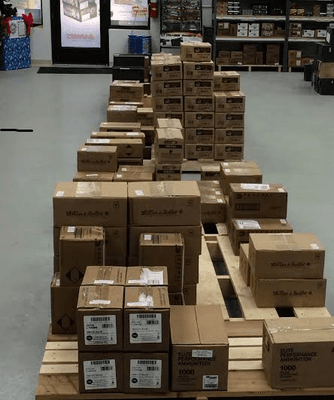 Bulk cases of ammo available in handgun and rifle calibers