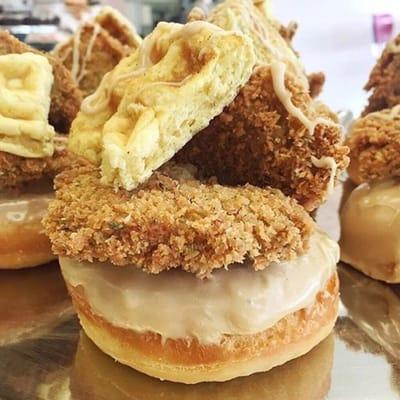 Vegan Fried Chicken Donut