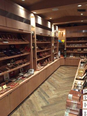 Inside the humidor