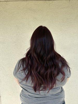 Ombré burgundy, so beautiful