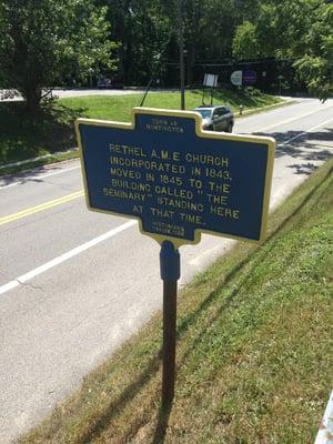 Historic sign out front