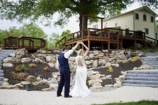 The Hideaway at Crooked Creek Venue: Overlooking the Waterfall