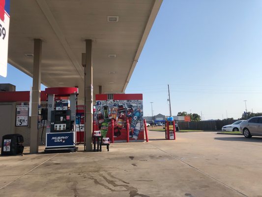 The Walmart parking lot gas station