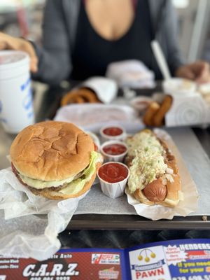 Cheeseburger Combo Jumbo Beef Hot Dog