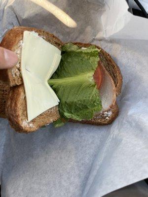 Turkey Sandwich (wheat bread)