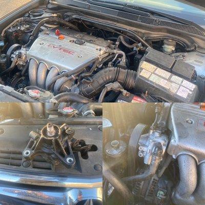 2004 Acura TSX 2.4 power steering pump leaking was replaced and ready to rolll