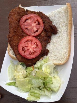 Schnitzel sandwich