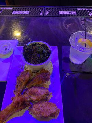 Awesome  Tasty Happy Hour wings and I ordered margarita $5 each spot on point Love it  Bon Appetite!