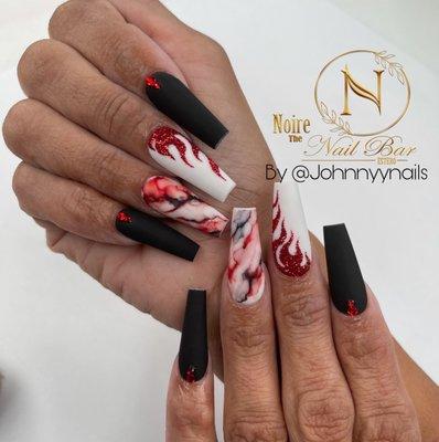 Nails design done by Our Tech @johnnyynails