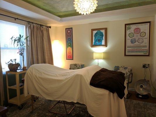 Treatment room, Wichita Holistic