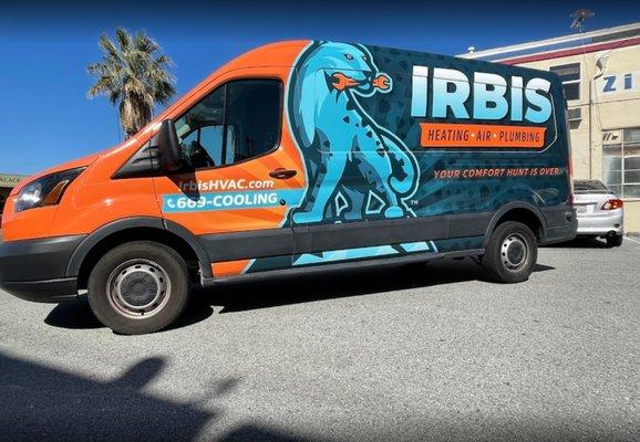 IRBIS truck wrap design | KickCharge Creative