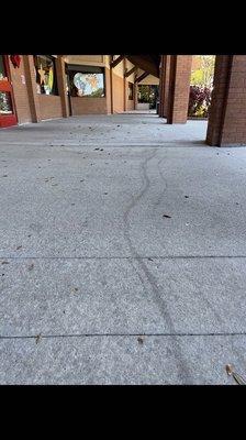 Chucky Cheese Sidewalk Before