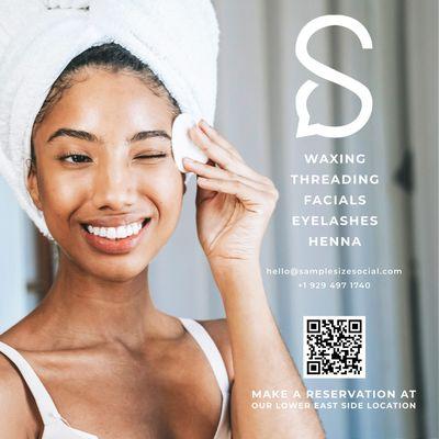 You can scan the QR code to schedule your beauty services