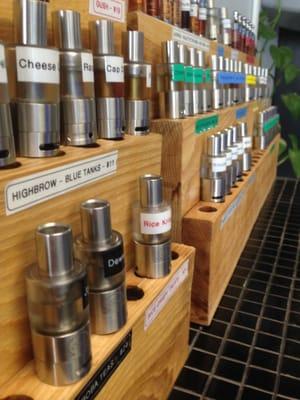 Sub-tanks on our taste bar offer the best way to accurately sample juices.