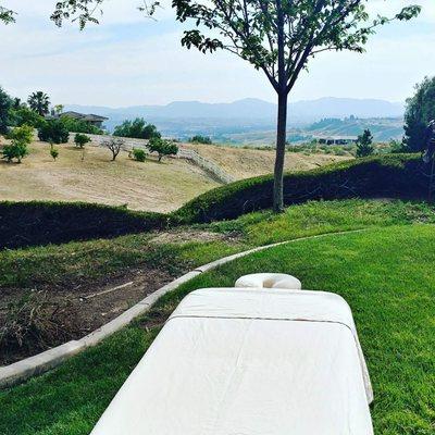 Mobile massage in your back yard! Beautiful wine country Temecula CA