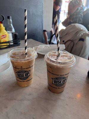 Iced latte and iced mocha