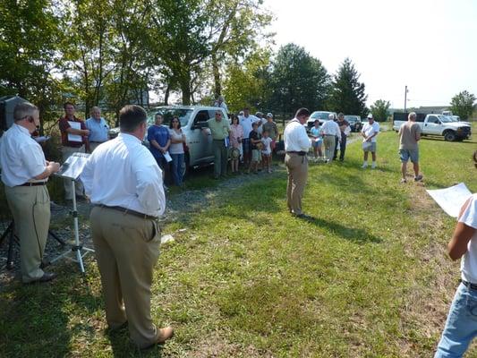 Successful land auction from 2013 just outside of Berryville, VA