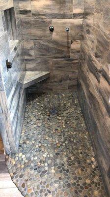 ROCK floor shower