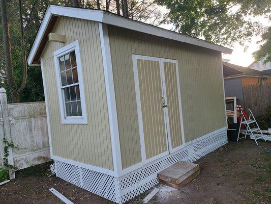 newly built shed for Anderson Home Improvement Storage