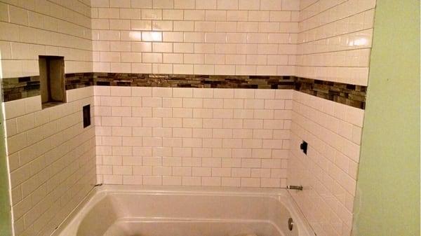 gutted the bathroom and installed new tub and tile surround