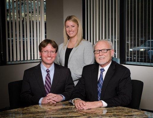 David Kirch, Charles Rounds, and Emily Bowman, the partners of Kirch Rounds & Bowman PC