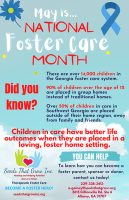 May is Foster Care Awareness Month!