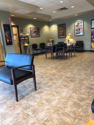 Nice open waiting area for patients.