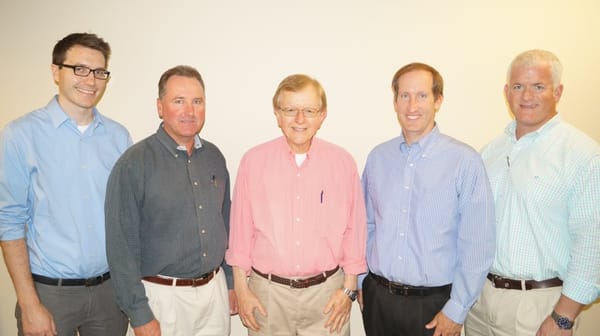 L-R: Dr. Aldrich, Dr. Payne, Dr. Perry Sr, Dr. Stone, Dr. Perry Jr.