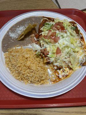 Pastor enchiladas