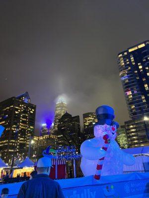 City skyline view from the festival