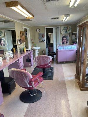 When you walk in, this is where hair is transformed.