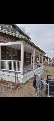 Trex deck with PVC trim and ceiling