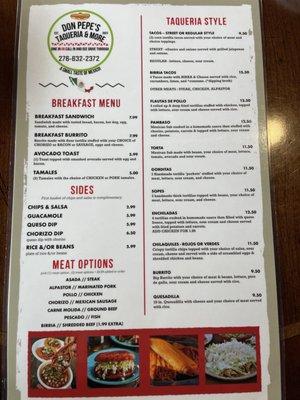 Menu front (6/21/23)