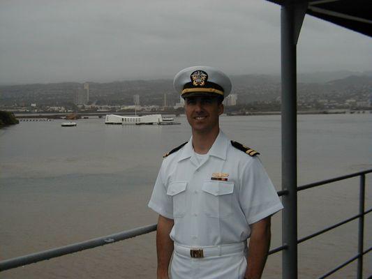 Dr. Lewis is a proud veteran of the US Navy! Here he is in Pearl Harbor, 1999.