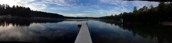 Dock & beach early in the morning.