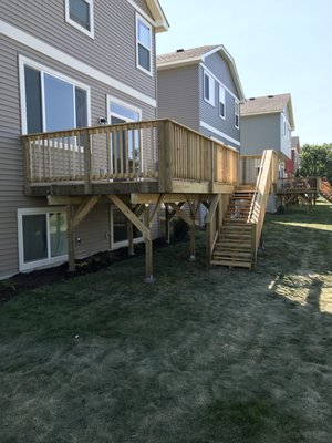 Custom built deck