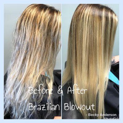 Brazilian Blowout leaves your hair smoother and healthier!