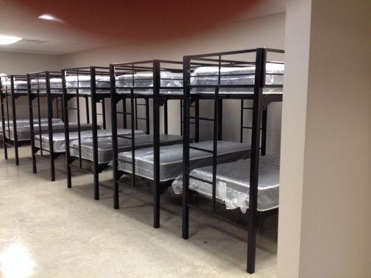 Bunk Beds inside the Dormitory.