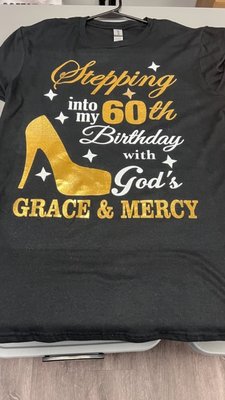 We do the best birthdays customize t-shirts and we personalize for each individual.