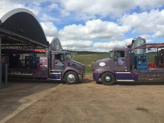 Two of our trucks....ready to roll