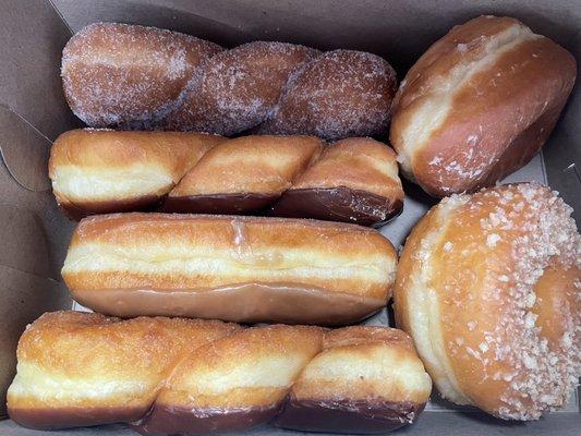 1/2 dozen donuts $6