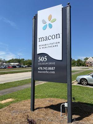 Macon Rehab sign