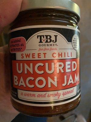 GF bacon jam.  Noms