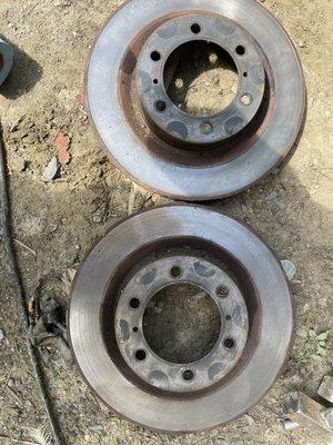 Rotors that's supposedly needed replacing