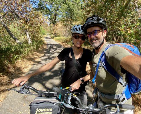 Cycling our way through Sonoma wine country!